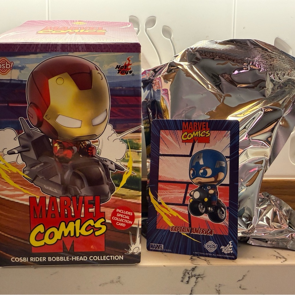 2025 Disney Hot Toys Marvel Cosbi Rider Bobble-Head Collection Captain America